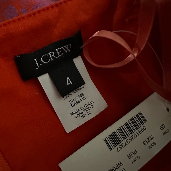 J. Crew Ella Medallion Paisley Strapless‎ Dress Size 4 NWT - Picture 4 of 4